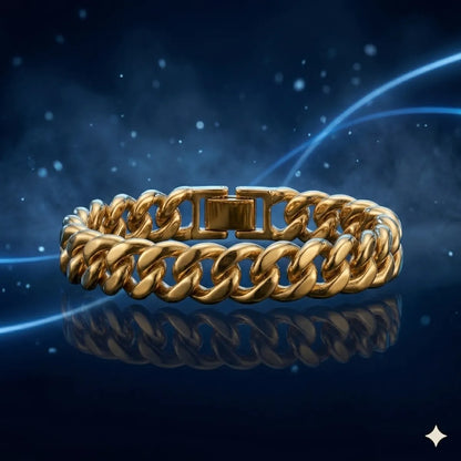 The Azure Monarch Cuban Link Bracelet