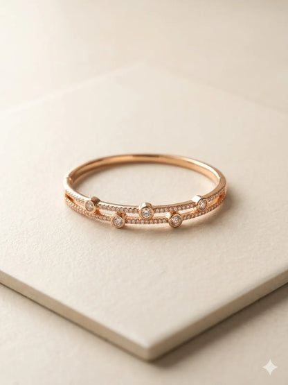 The Celestia Dual-Band Bangle