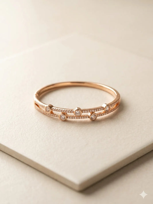 The Celestia Dual-Band Bangle
