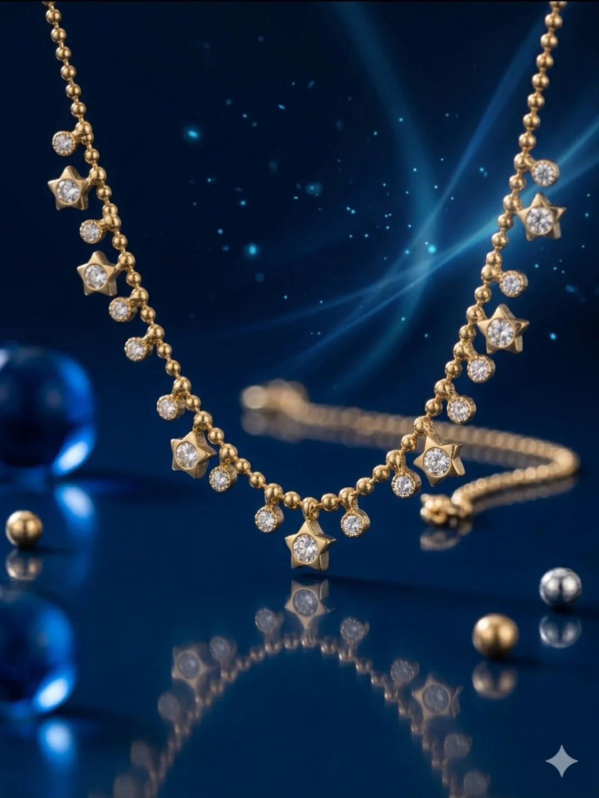 The Celestial Starlight Fringe Necklace