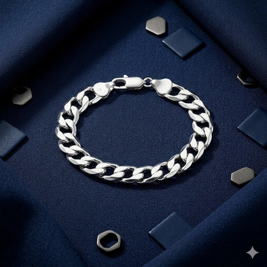 The Cobalt Titan Curb Bracelet