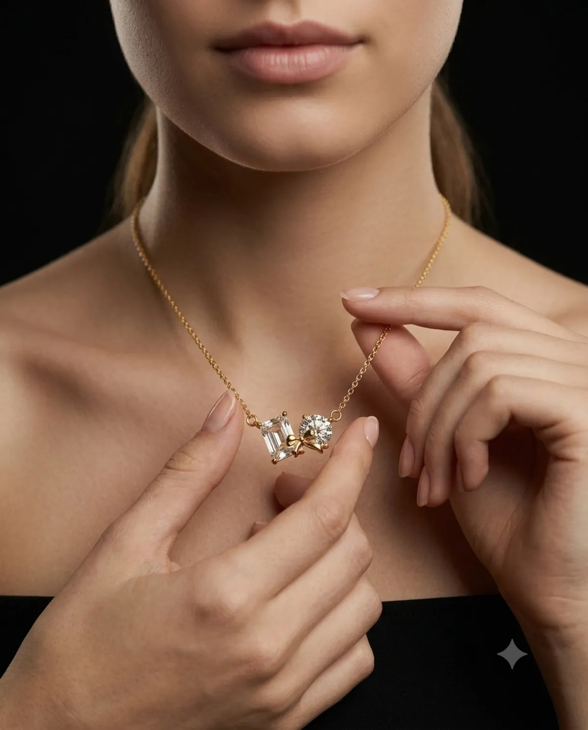The Duet Bow Pendant
