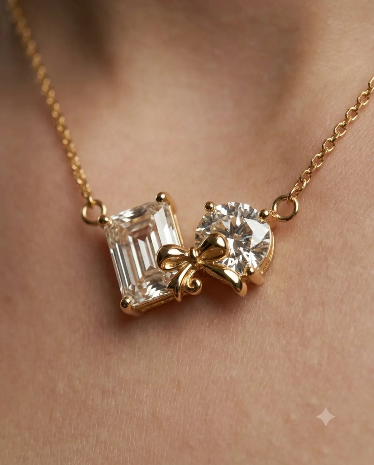 The Duet Bow Pendant
