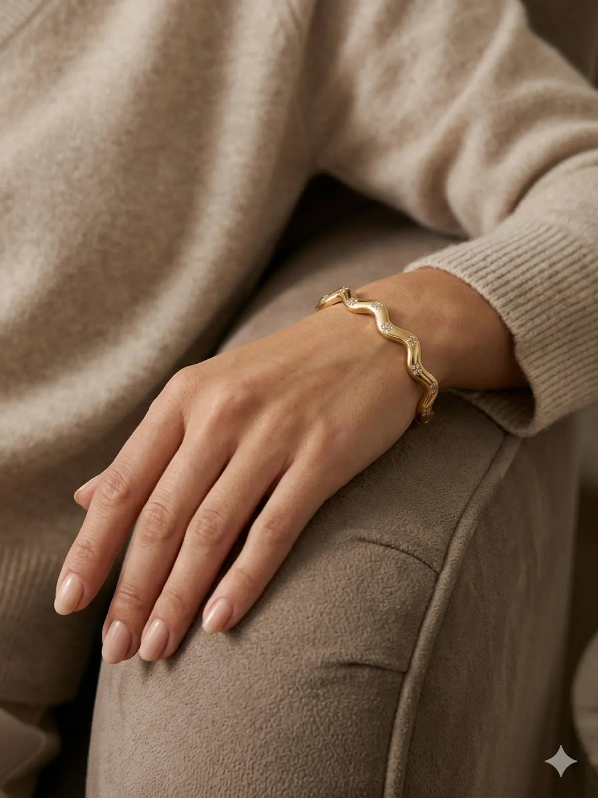 The Lyra Wave Bangle