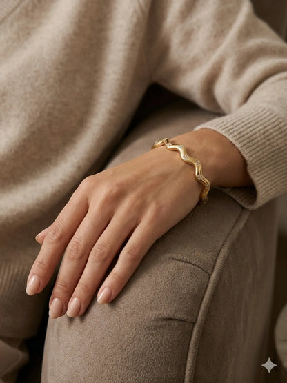 The Lyra Wave Bangle