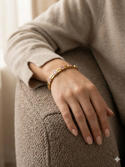 The Rosé Aura Bangle
