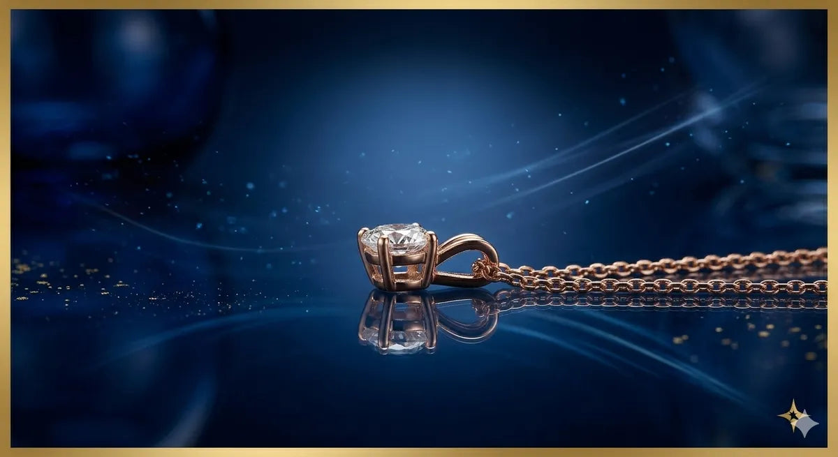 The Solitaire Étoile Pendant in  Gold