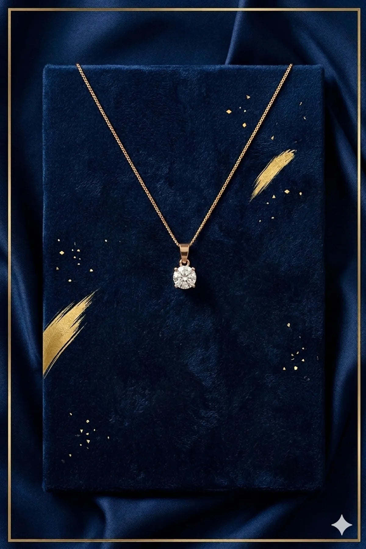 The Solitaire Étoile Pendant in  Gold