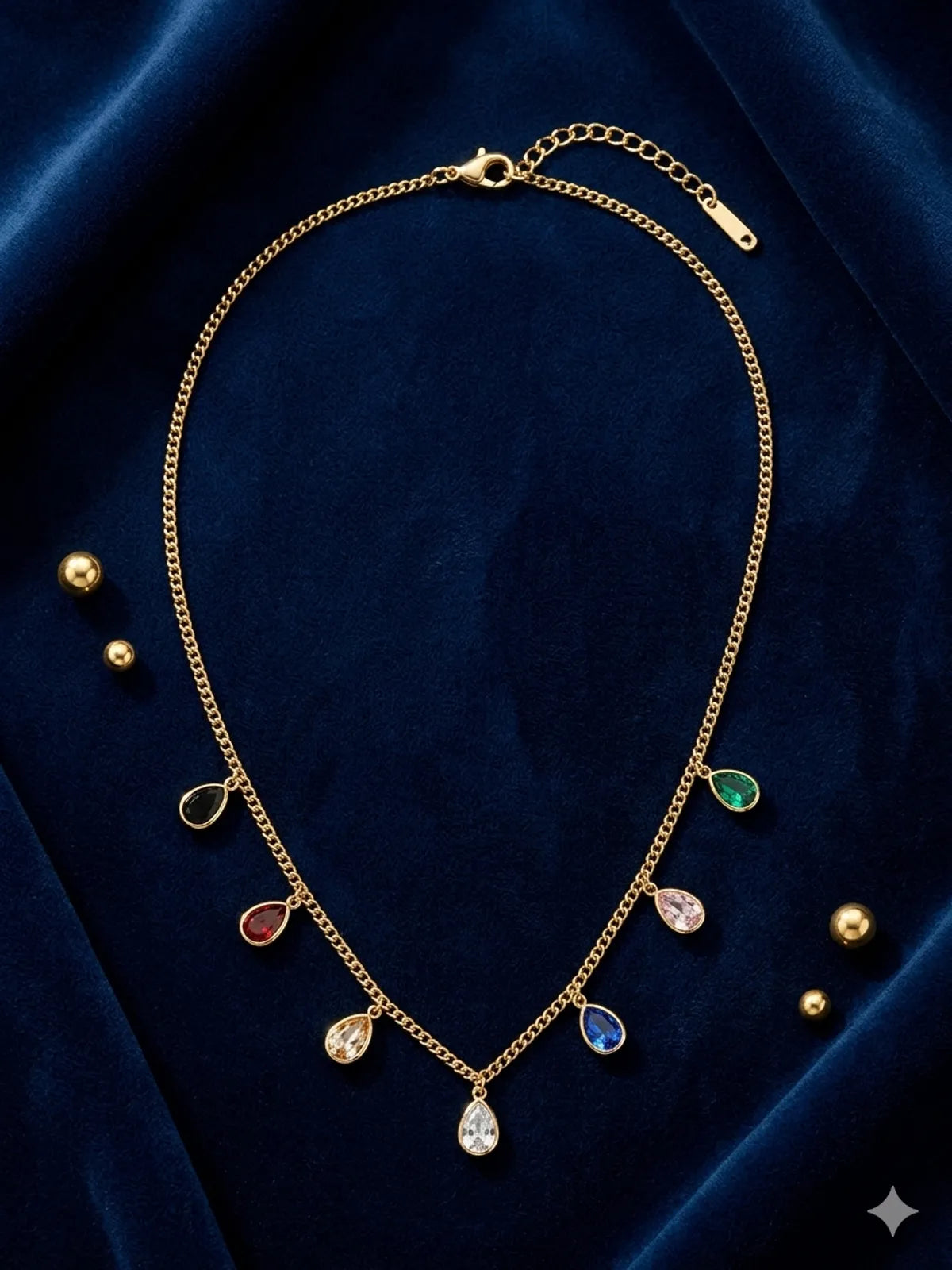 The Spectrum Teardrop Charm Necklace