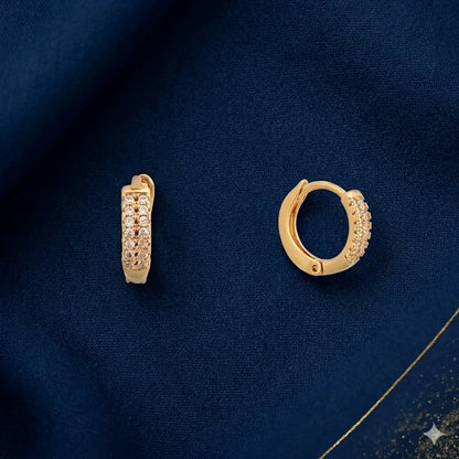 The Stellar Pavé Huggies