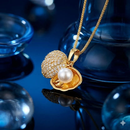 The Thalassa Pave Shell Pendant
