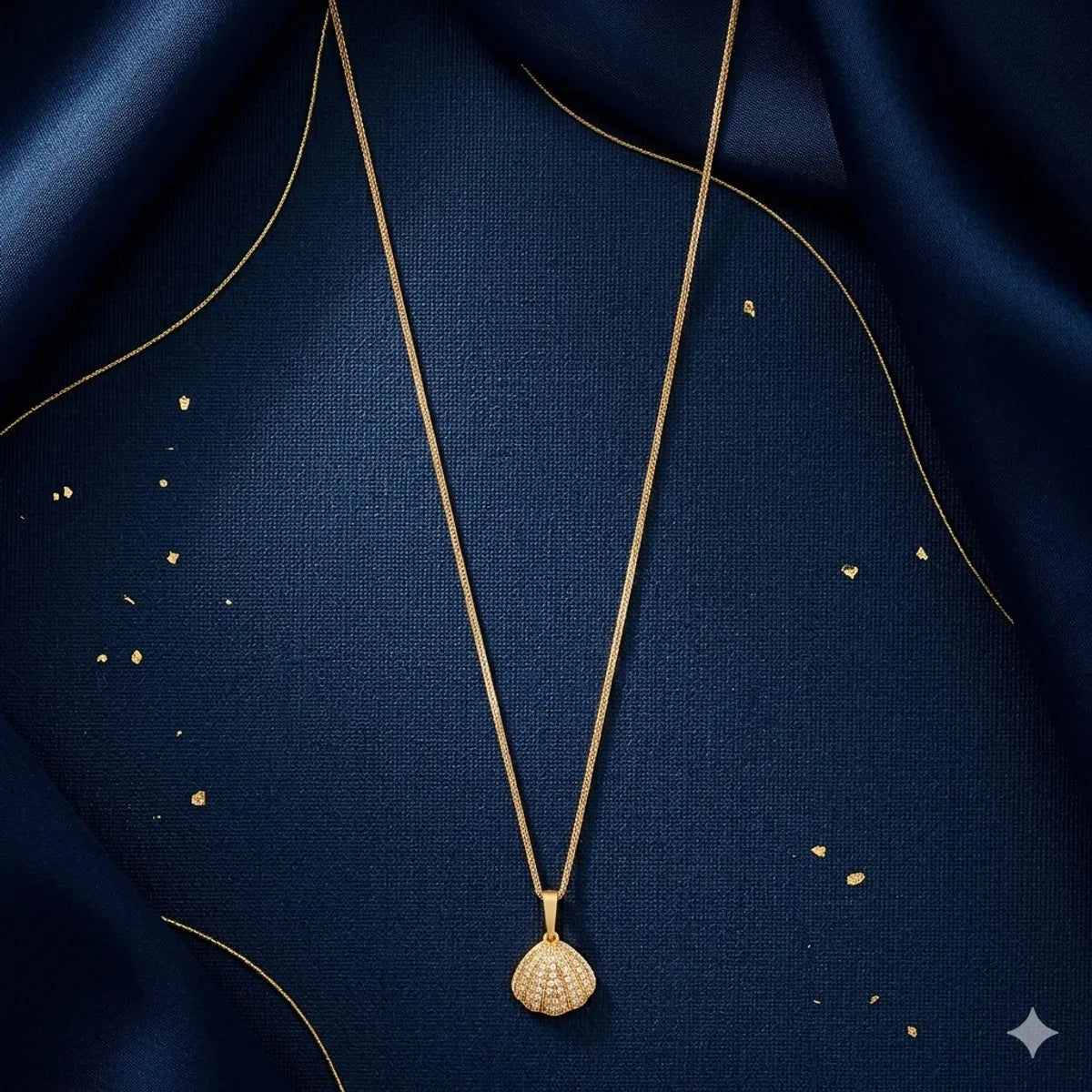 The Thalassa Pave Shell Pendant