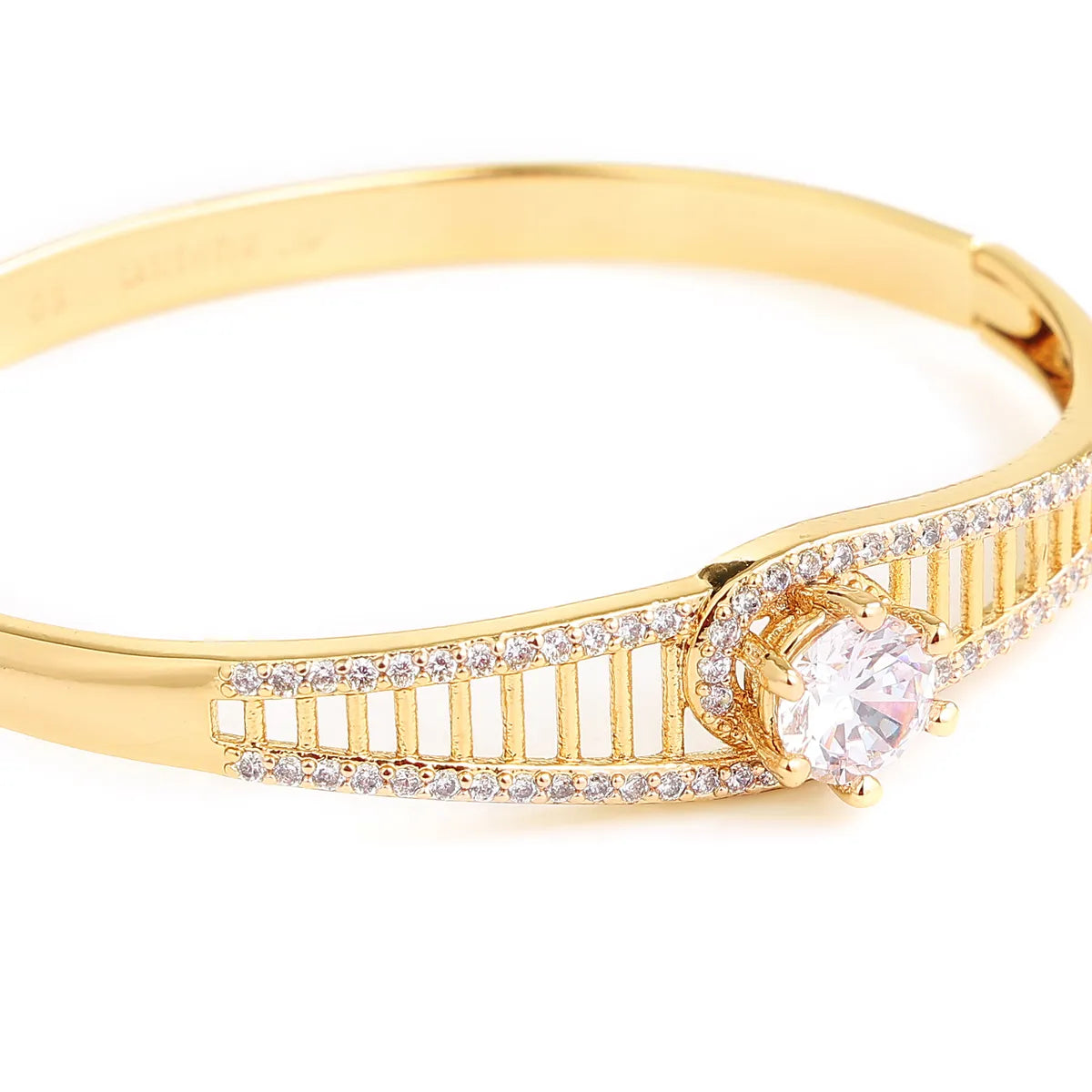 The "Celestial Lattice" Solitaire Bangle
