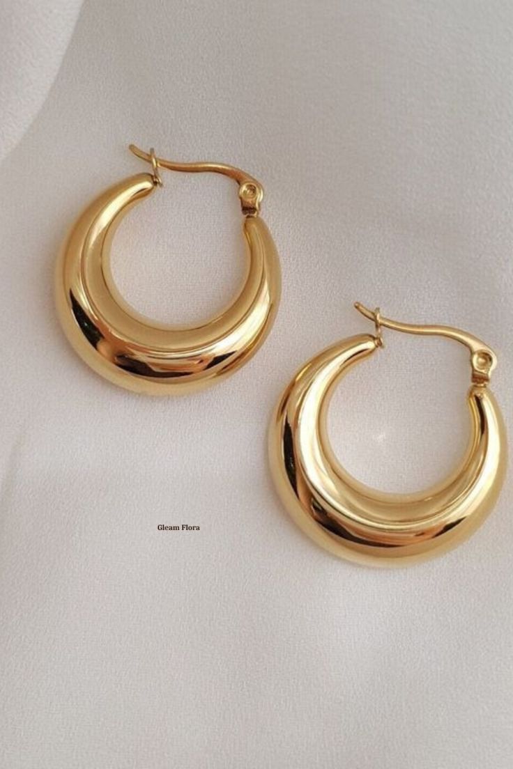 Celine Hoops Small - 18K Gold Plated