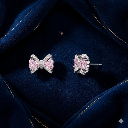 The Rosé Ribbon Studs