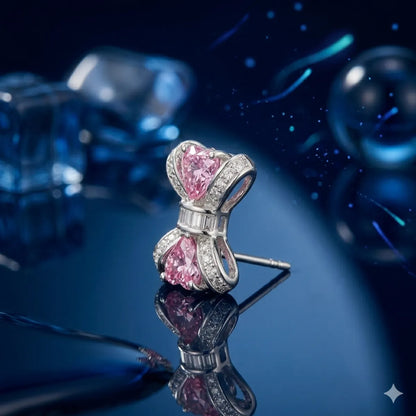 The Rosé Ribbon Studs