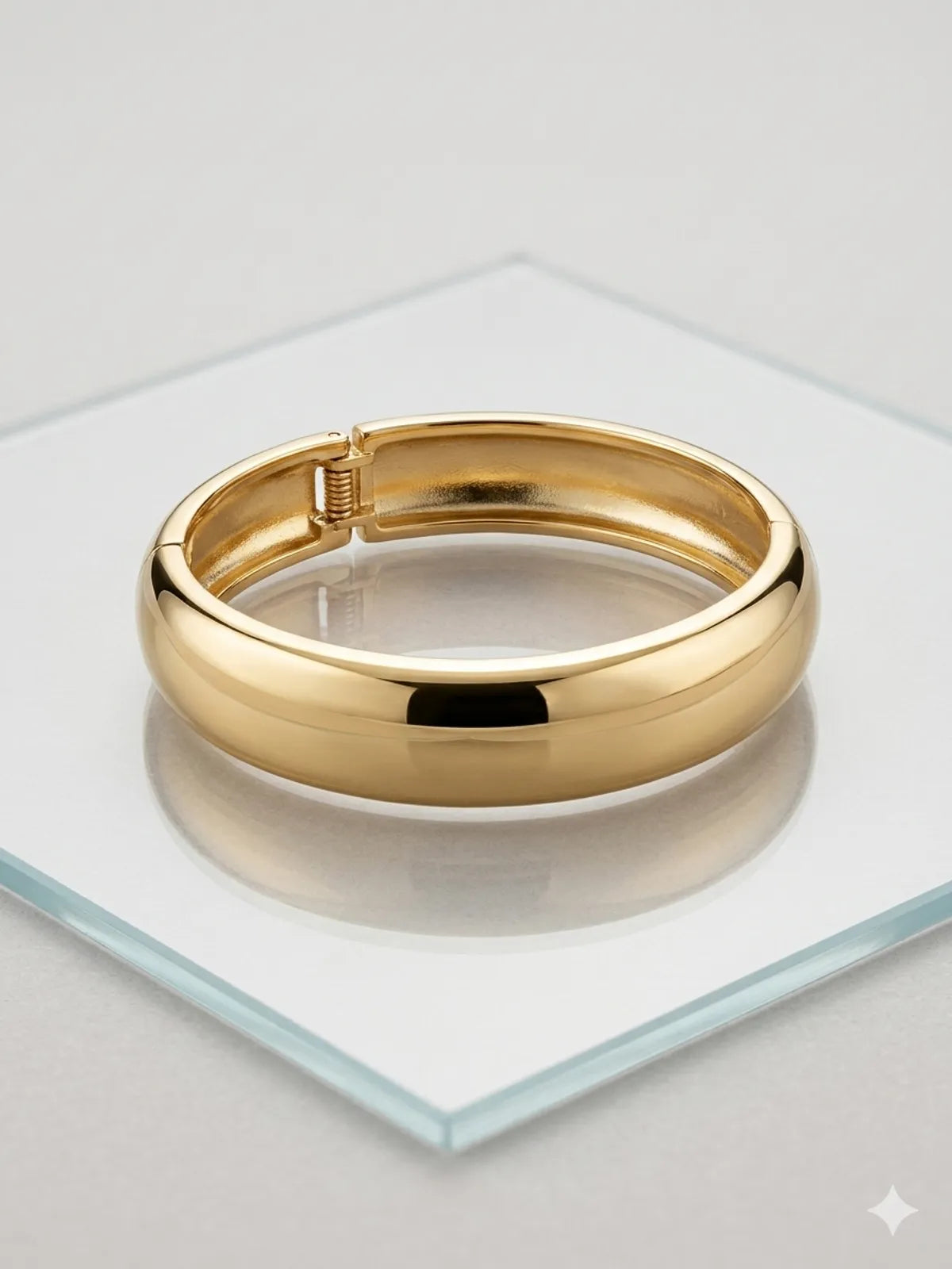 The Aura Domed Hinge Bangle