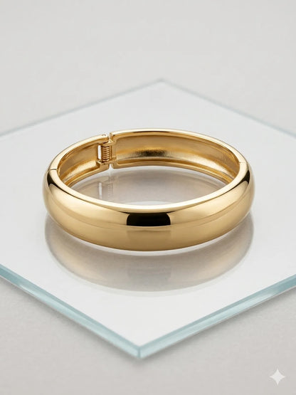 The Aura Domed Hinge Bangle