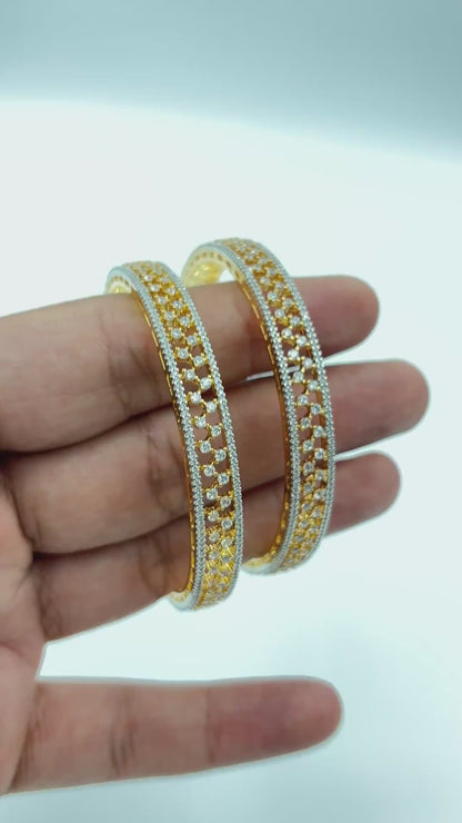 Noor Mesh Zirconica Bangles