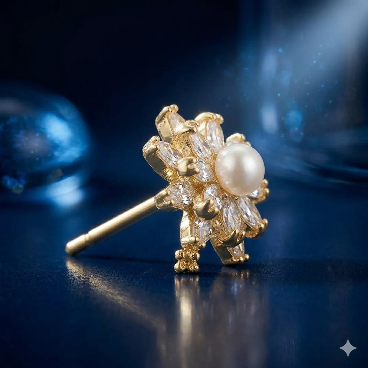 Marquise Crystal Sunburst Studs