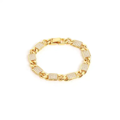 The Aurelia Pavé Link Men's Bracelet