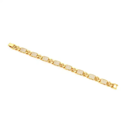 The Aurelia Pavé Link Men's Bracelet