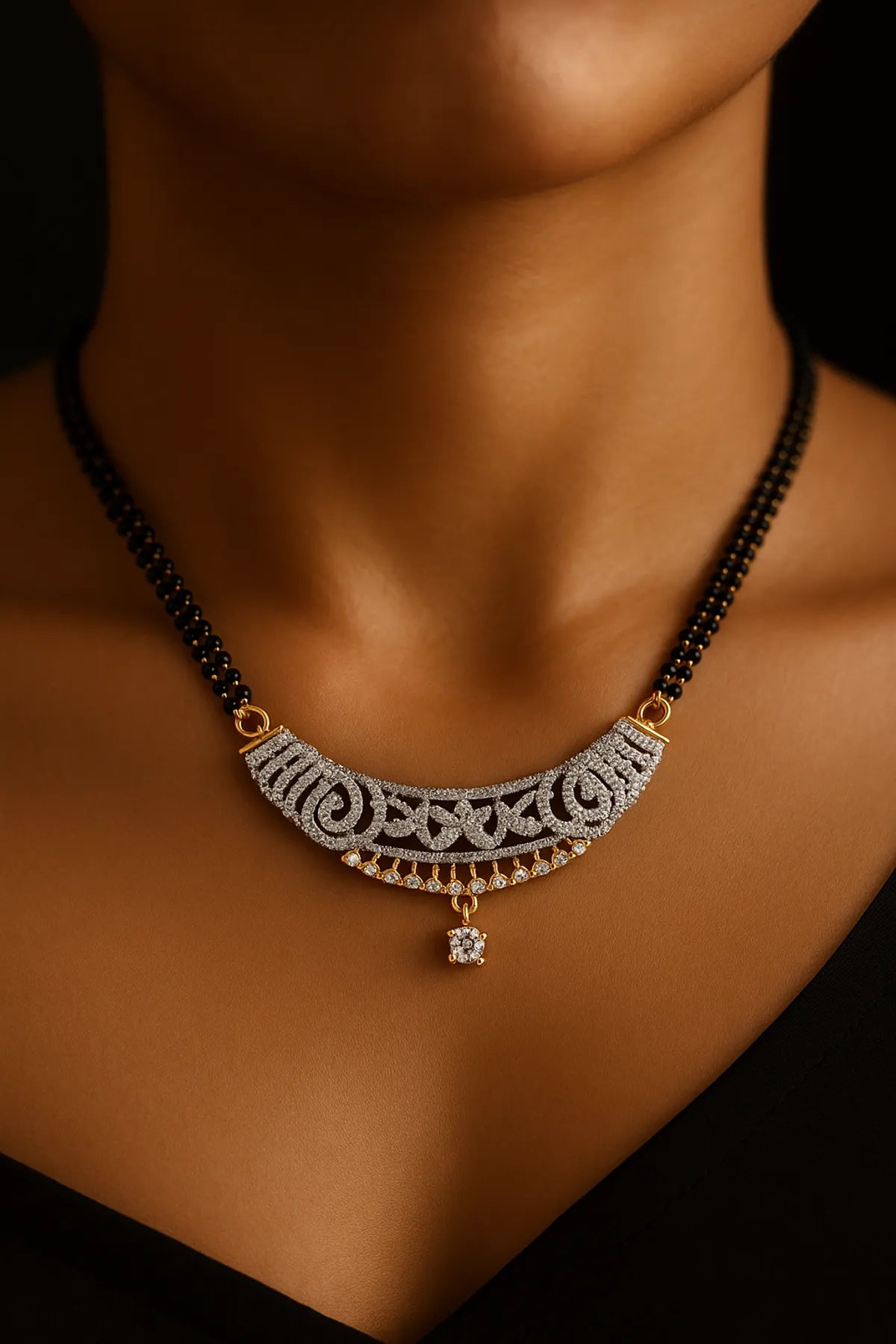 Silver Raag Nakshatra Mangalsutra Set | For Women & Girls